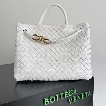 Bottega Veneta Medium Andiamo White 32.5x24x12cm