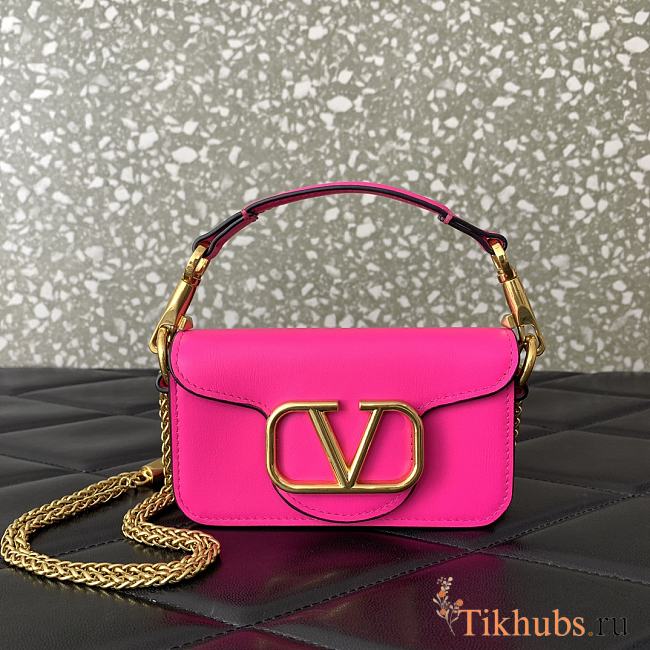 Valentino Loco Micro Bag Neon Pink 13x7x4.5cm - 1