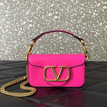 Valentino Loco Micro Bag Neon Pink 13x7x4.5cm