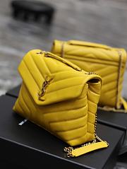 YSL Loulou Small Yellow Bag 25x17x9cm - 5