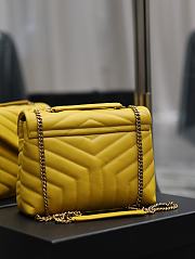 YSL Loulou Small Yellow Bag 25x17x9cm - 4