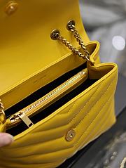 YSL Loulou Small Yellow Bag 25x17x9cm - 3