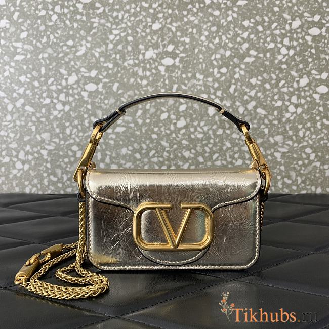 Valentino Loco Micro Bag Silver 13x7x4.5cm - 1