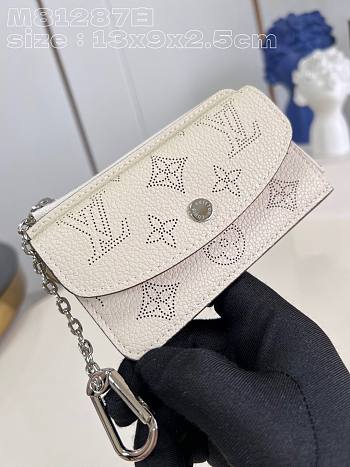 Louis Vuitton LV Recto Verso Mahina White 13 x 9.5 x 2.5 cm