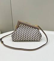 Fendi First Small Dove Gray White Bag 26x18x9.5cm - 5