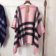 Burberry Check Flared Cape Coat Pink 140x140cm - 3