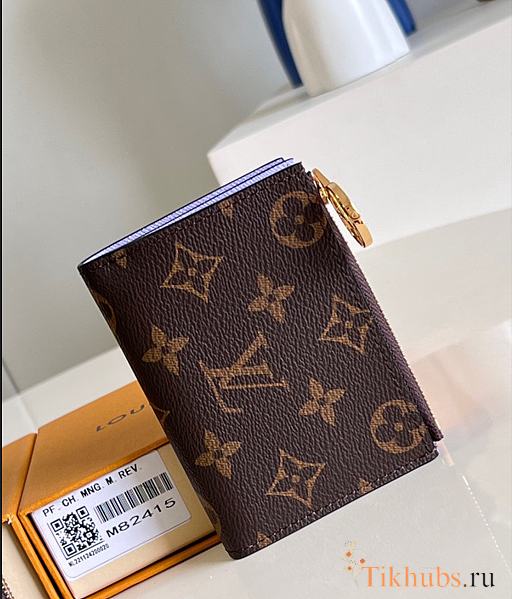 Louis Vuitton LV Lisa Purple Wallet 9 x 11.5 x 1.5 cm - 1