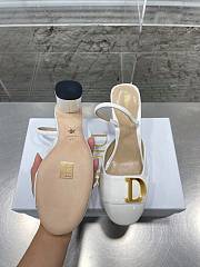 Dior C'est Slingback Pump White Patent Calfskin 8cm - 5