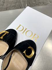 Dior C'est Slingback Pump Black Patent Calfskin 8cm - 2