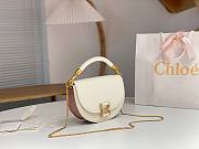 Chloe Marcie Chain Flap Bag White 22.5x15.5x7cm - 4