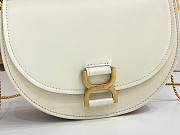 Chloe Marcie Chain Flap Bag White 22.5x15.5x7cm - 2