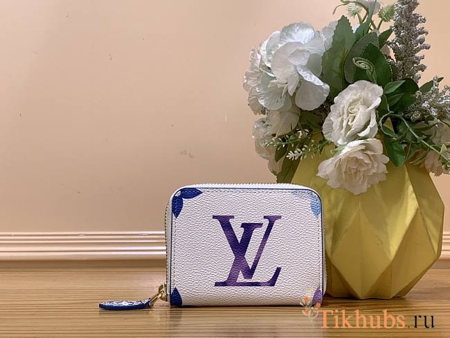 Louis Vuitton LV Zippy Coin Purse Blue 11x8.5x2cm - 1