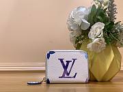 Louis Vuitton LV Zippy Coin Purse Blue 11x8.5x2cm - 1