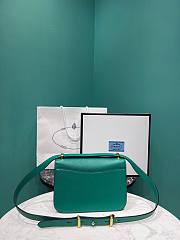 Prada Emblème Saffiano Shoulder Bag Green 22x15x6cm - 6