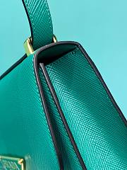 Prada Emblème Saffiano Shoulder Bag Green 22x15x6cm - 3