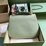 Gucci Blondie Medium Top Handle Bag Green 29x22x7cm - 3