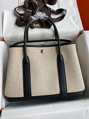 Hermes Garden Party 30 Black 30x20x13cm - 1