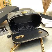 Chanel Vanity Black Lambskin 17×11×8.5cm - 6