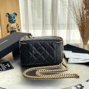 Chanel Vanity Black Lambskin 17×11×8.5cm - 3