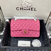 Chanel Medium Classic Flap Bag Lambskin Pink Gold 25cm - 1