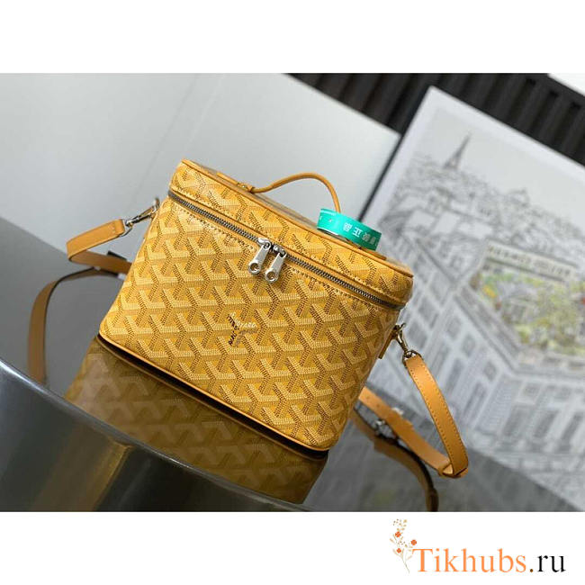 Goyard Muse Vanity Case Bag Yellow 16x14x20cm - 1