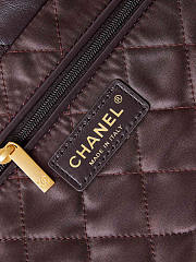 Chanel 22 Handbag Dark Brown 38x42x8cm - 2