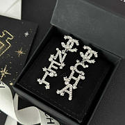 Chanel 23P Stars Logo Pendant Earrings - 1