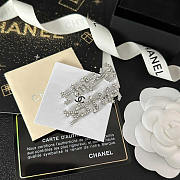 Chanel 23P Stars Logo Pendant Earrings - 3