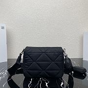 Prada Padded Re-Nylon Shoulder Bag Black 24x17.5x8.5cm - 4