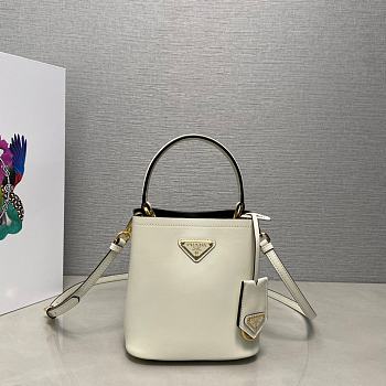 Prada Small Panier Bag White 15x16x9.5cm