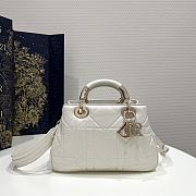 Lady Dior 95.22 Small Bag White 25x10x16cm - 1