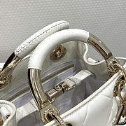 Lady Dior 95.22 Small Bag White 25x10x16cm - 2