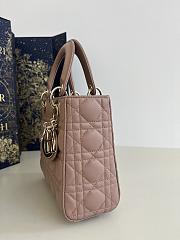 Dior Small Lady Bag Rose 20cm - 2