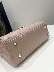 Dior Small Lady Bag Light Pink 20cm - 3