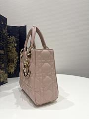 Dior Small Lady Bag Light Pink 20cm - 2