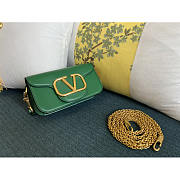 Valentino Loco Small Chain Shoulder Bag Green 20x11x5cm - 3