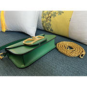 Valentino Loco Small Chain Shoulder Bag Green 20x11x5cm - 2