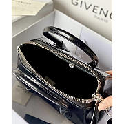 Givenchy Antigona Tote Glazed Mini Silver Metal Black 23x27x13cm - 6