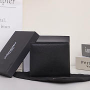 YSL Tiny Cassandre East West Wallet In Matte Leather Black 11x18x2cm - 5