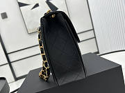 Chanel Flap Bag Black Gold 30x21x8cm - 4