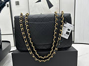 Chanel Flap Bag Black Gold 30x21x8cm - 6