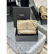 YSL Niki Medium Bag Beige 28x20.5x8.5cm - 1