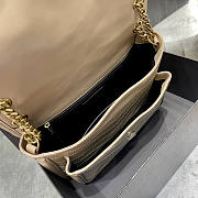 YSL Niki Medium Bag Beige 28x20.5x8.5cm - 6