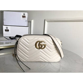 Gucci Marmont Small White Bag 24x12x7cm