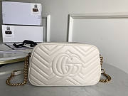 Gucci Marmont Small White Bag 24x12x7cm - 3