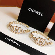 Chanel Diamond Metal Earrings - 1