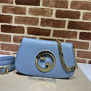 Gucci Blondie Shoulder Bag Blue 28x16x4cm - 1