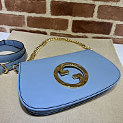 Gucci Blondie Shoulder Bag Blue 28x16x4cm - 6