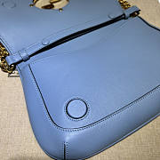 Gucci Blondie Shoulder Bag Blue 28x16x4cm - 5