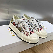 Dior Walk'N'Dior Platform Sneakers White Multicolor Florilegio - 1